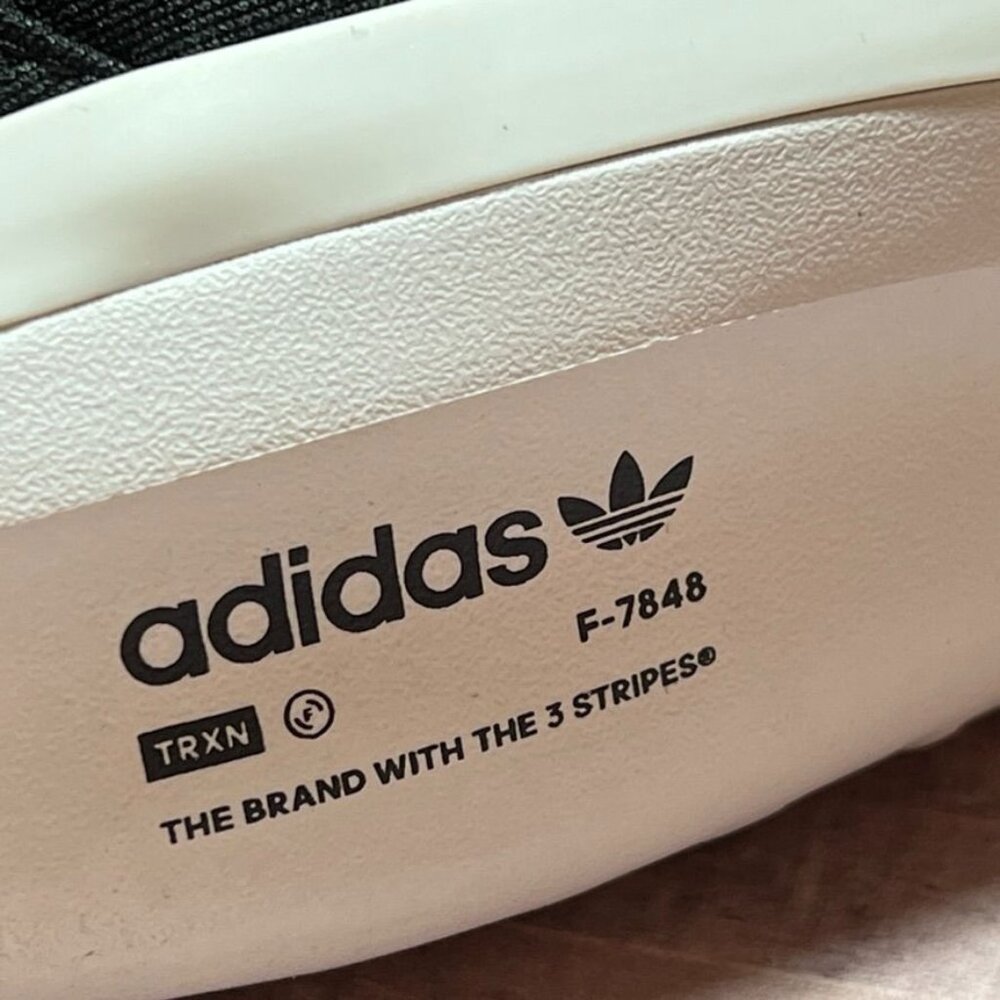 Adidas Originals AdiFOM TRXN Mens Black White Lace Up Platform Sneakers Size 8.5 - Picture 9 of 11